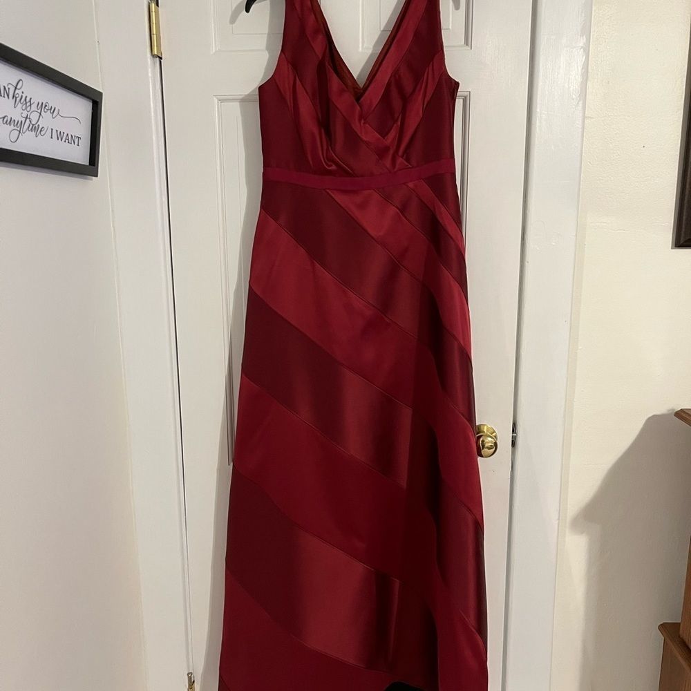 Adrianna Papal cranberry formal gown size 10